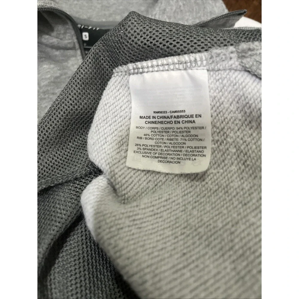 Nike‎ Quarter Zip Women S Grey Colorblock Dri-FIT Sweatshirt Relaxed Mock Terry